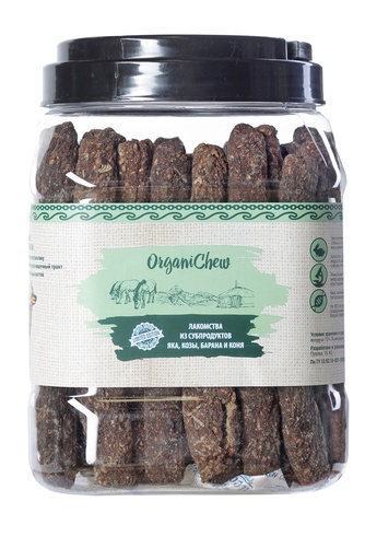 Лакомство для собак мелких пород GREEN QZIN Organic chew Колбаски Микс из монгольского барана (1 кг)