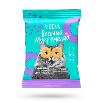 Лакомство для кошек VEDA Веселый мур-р-рмелад с инулином (6 г)