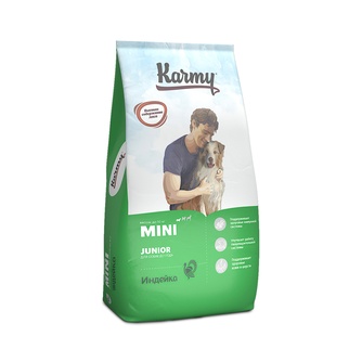 Корм сухой для щенков мелких пород KARMY Mini Junior с индейкой (10 кг)