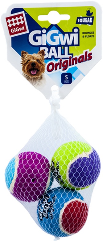 Игрушка для собак GIGWI G-Ball Три мяча с пищалкой (4,8 см)