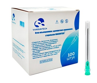 Игла для животных VANSUNTECH инъекционная (21G 0,8*38 мм/100 шт)