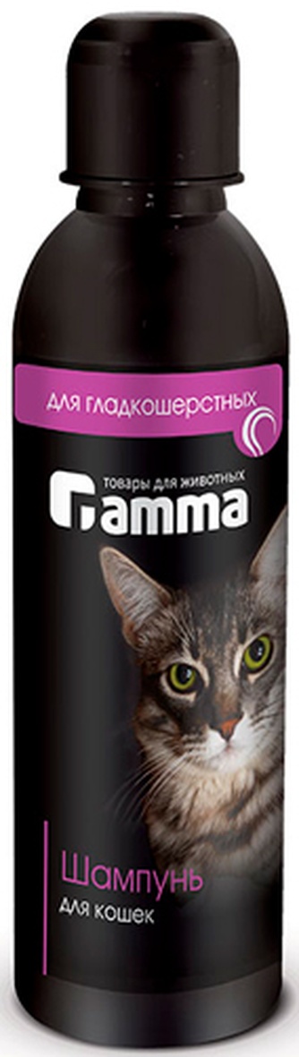 Шампунь для гладкошерстных кошек GAMMA с экстрактом чайного дерева (250 мл)