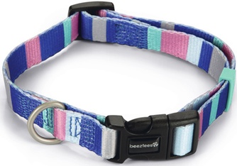 Ошейник нейлоновый для собак BEESTEEZ Stripes (2*50 см)