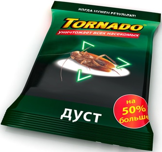 Средство для уничтожения всех насекомых ТОРНАДО Дуст (160 г)