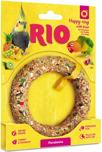 Лакомство для средних попугаев RIO веселое колечко с фруктами (85 г)
