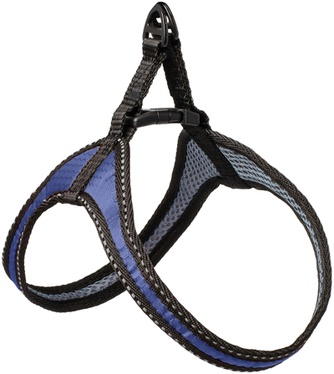 Шлейка для собак ЛЕНТАЗОО оксфорд "соты", сетка, синий Roma (23-28 см)