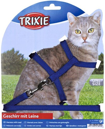 Шлейка для кошек TRIXIE с поводком (1*42 см)