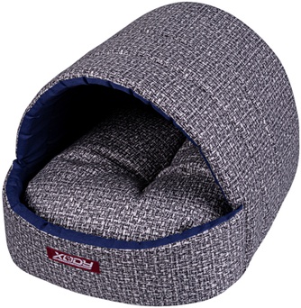Домик для кошек и собак XODY №1 рогожка Серый (41*36*30 см)