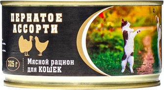 Корм влажный для кошек ВИТАМИН Пернатое ассорти (325 г)