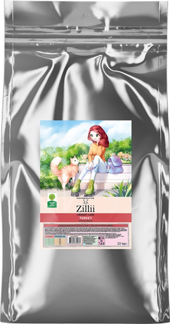 Корм сухой для взрослых кошек ZILLII Urinary Care Cat для поддержания здоровья мочевыводящих путей, индейка (10 кг)