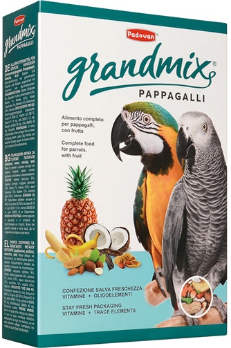 Корм для крупных попугаев PADOVAN Grandmix Pappagalli (0,6 кг)
