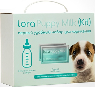 Корм сухой для щенков LORA Puppy Milk заменитель молока, набор для кормления (10 шт/30 г)