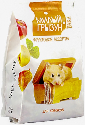 Корм для хомяков ВАКА High Quality Милый грызун Фруктовое ассорти (0,2 кг)
