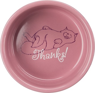 Миска для кошек TRIXIE Thanks For Service керамическая (300 мл*11 см)