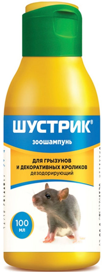 шампунь для грызунов и декоративных кролико АВЗ шустрик дезодорирующий (100 мл)