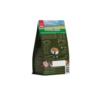 Корм сухой для стерилизованных кошек и кастрированных котов BLITZ Holistic Sterilised с уткой и кроликом (400 г)