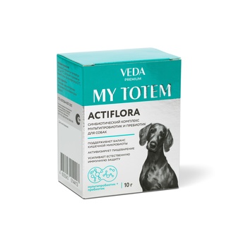 Порошок для собак VEDA My Totem Actiflora синбиотический комплекс (1 г/10 саше)