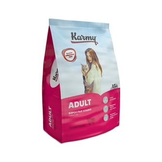 Корм сухой для взрослых кошек KARMY ADULT с телятиной (1,5 кг)