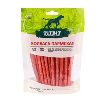Лакомство для собак TITBIT Золотая коллекция Колбаса пармская (150 г)