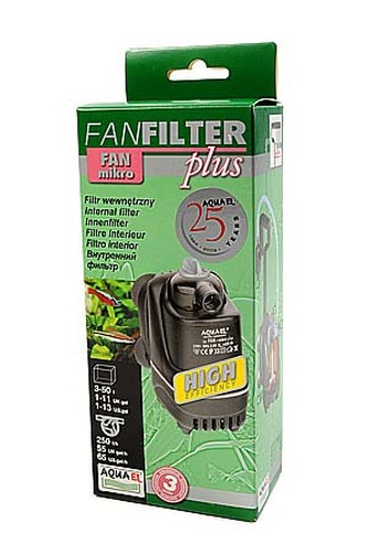 Помпофильтр для аквариума AQUAEL Fan filter mikro Plus  (250 л/ч до 30 л)