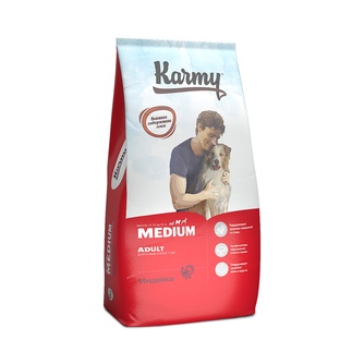 Корм сухой для собак средних пород KARMY Medium Adult с индейкой (14 кг)