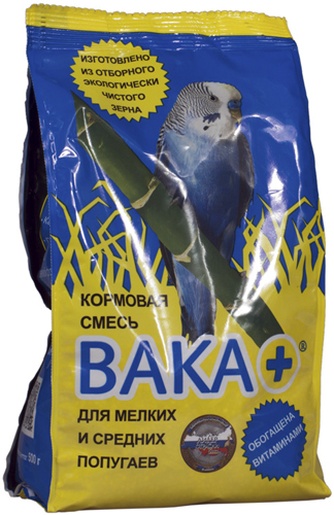 Корм для мелких и средних попугаев ВАКА (500 г)