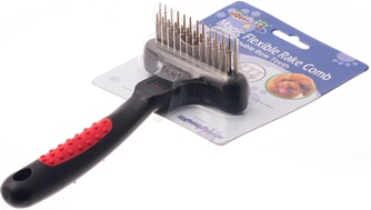 Расческа-грабли для собак HELLO PET плавающие зубья, разнозубая (25 зубьев) Расческа-грабли для собак HELLO PET плавающие зубья, разнозубая (25 зубьев)