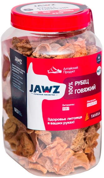 Лакомство для собак мелких пород TAVELA Jawz №17 Рубец говяжий размер M (450 г)