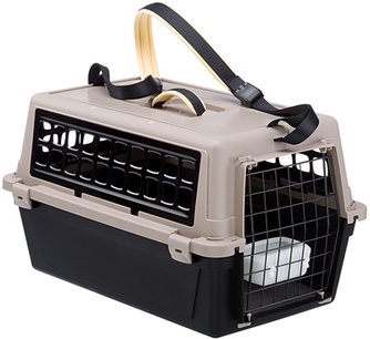 Переноска для кошек и собак FERPLAST Atlas 10 Trendy Plus с плечевым ремнем, регулируемым по длине, черная (48*32,5*29 см)