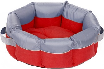 Лежак для кошек и собак ЗООФОРТУНА Терракот №1 (44*44*20 см)