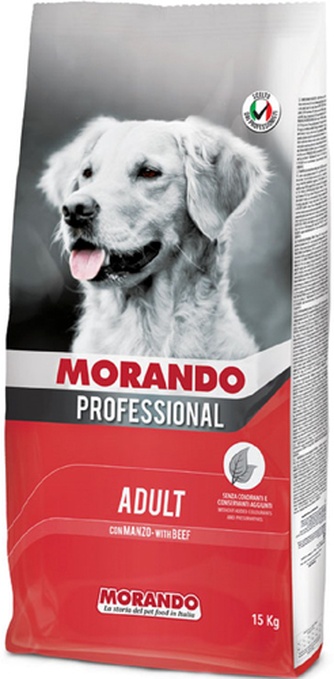 Корм сухой для взрослых собак MORANDO Professional говядина (15 кг)