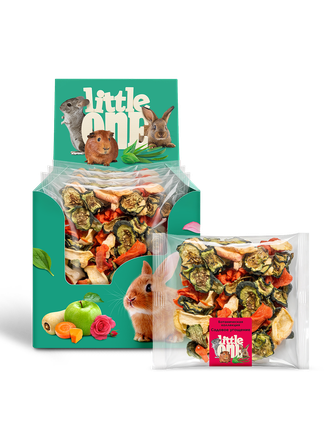 Лакомство для грызунов LITTLE ONE Ботаническая коллекция Садовое угощение (30 г)