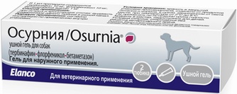 Гель для собак ELANCO Осурния для лечения отитов (2 тюбика)
