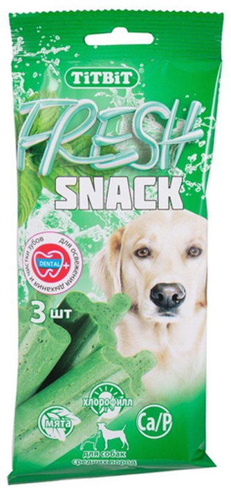 Лакомство для собак мелких пород средних пород TITBIT Лакомый кусочек Fresh Снеки (10 шт.)