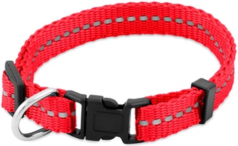 Ошейник для собак SAIVAL Рефлекс светоотражающий красный (XS/10мм/28см)