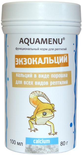 Кормовая добавка для рептилий AQUAMENU Экзокальций D3 (100 мл)