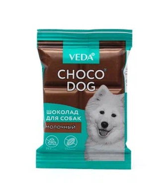 Лакомство для собак мелких пород VEDA Choco Dog Шоколад молочный (15 г)