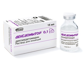 Раствор для собак и кошек ORION PHARMA Дексдомитор 0,1 для инъекций (15 мл)