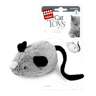 Игрушка для кошек GIGWI Cat Toys Мышка интерактивная (9 см)