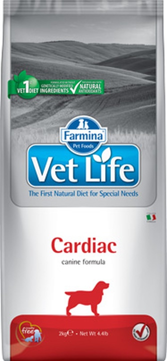 Корм сухой для собак FARMINA 5981 Vet Life Cardiac при хронической сердечной недостаточности (2 кг)