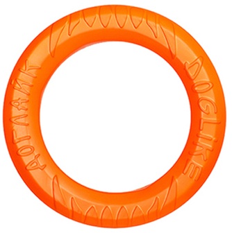 Игрушка для собак DOGLIKE Tug&Twist Кольцо миниатюрное восьмигранное оранжевое (16,5 см)