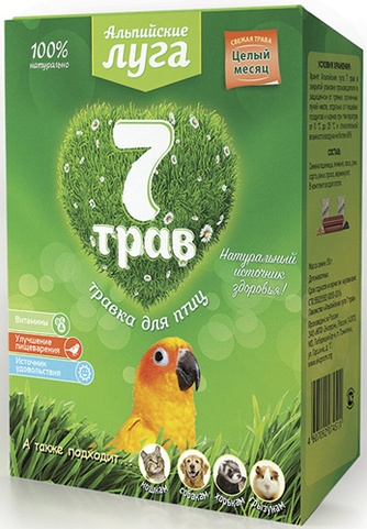 Травка для птиц NEOTERICA Альпийские Луга 7 трав (60 г)
