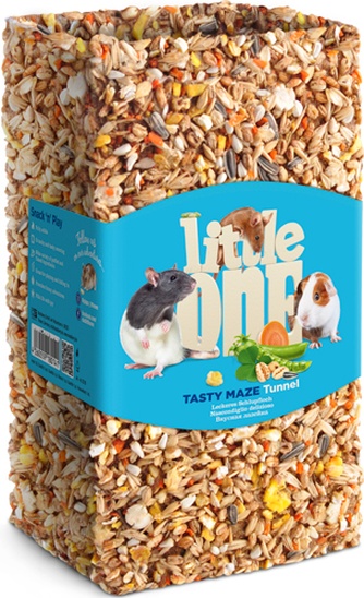 Лакомство для грызунов LITTLE ONE Вкусная лазейка Туннель средний (270 г)