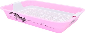 Туалет для кошек ZOOEXPRESS КИС, большой,с сеткой (40*26,5*6,5 см)