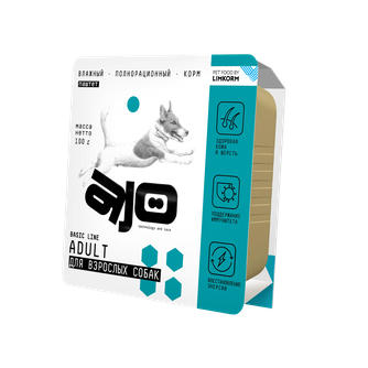 Корм влажный для взрослых собак AJO ADULT паштет (100 г)