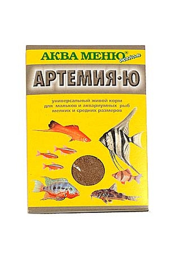 Корм для мальков и мелких рыб АКВА МЕНЮ Артемия-Ю (40 г)