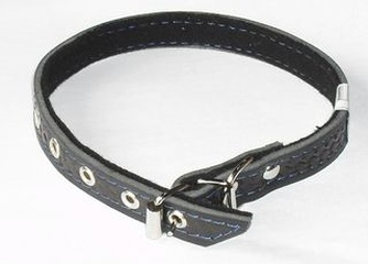 Ошейник кожаный для собак мелких пород ЗООТЕХНОЛОГИЯ-М (45*1,7 см)