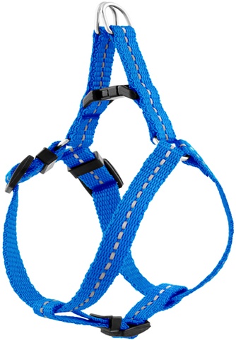 Шлейка быстросъёмная для собак SAIVAL Рефлекс светоотражающая синяя (XS/27см/35см)