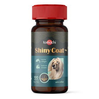 Витамины для собак средних и крупных пород TAMACHI Shiny Сoat Dog (100 таб)