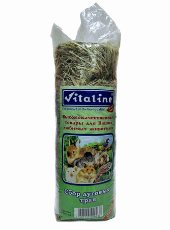 Впитывающий наполнитель для грызунов и кроликов VITALINE сбор луговых трав (400 г)
